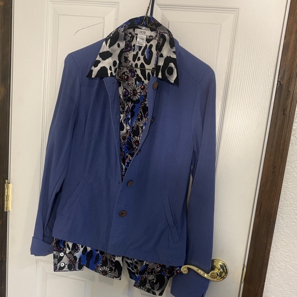 Coldwater Creek Periwiolet Button-Front Jacket Top - Picture 9 of 9